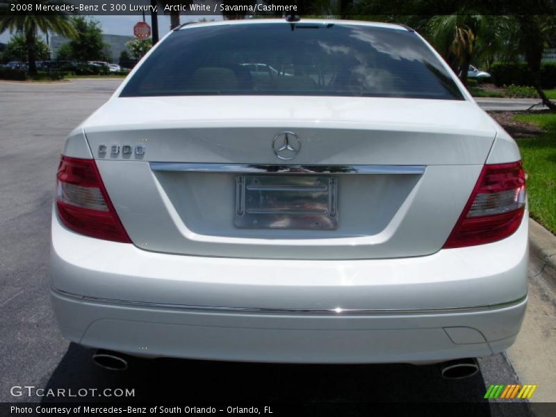 Arctic White / Savanna/Cashmere 2008 Mercedes-Benz C 300 Luxury