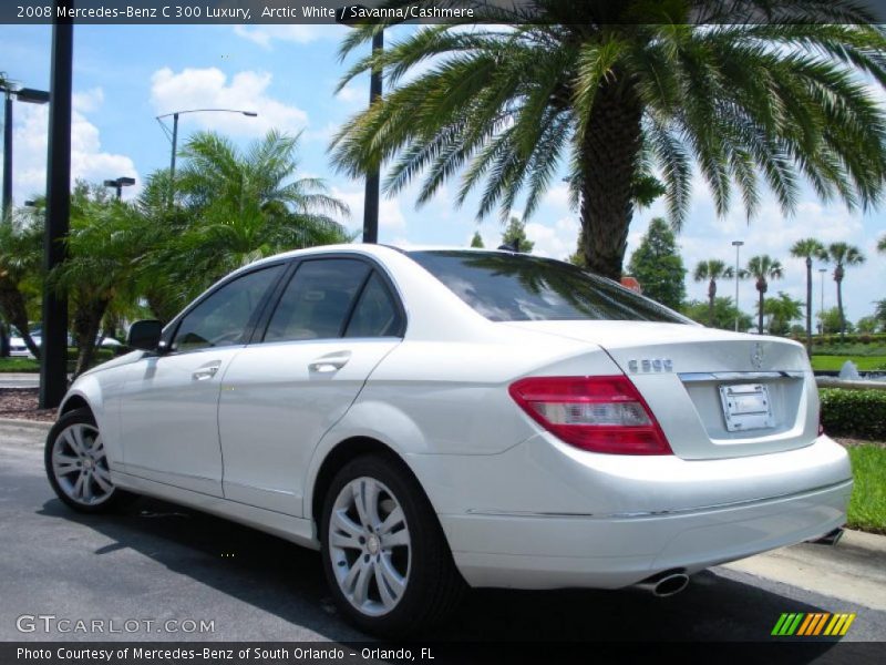 Arctic White / Savanna/Cashmere 2008 Mercedes-Benz C 300 Luxury