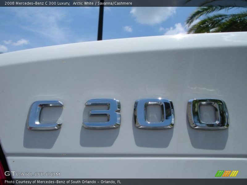 Arctic White / Savanna/Cashmere 2008 Mercedes-Benz C 300 Luxury