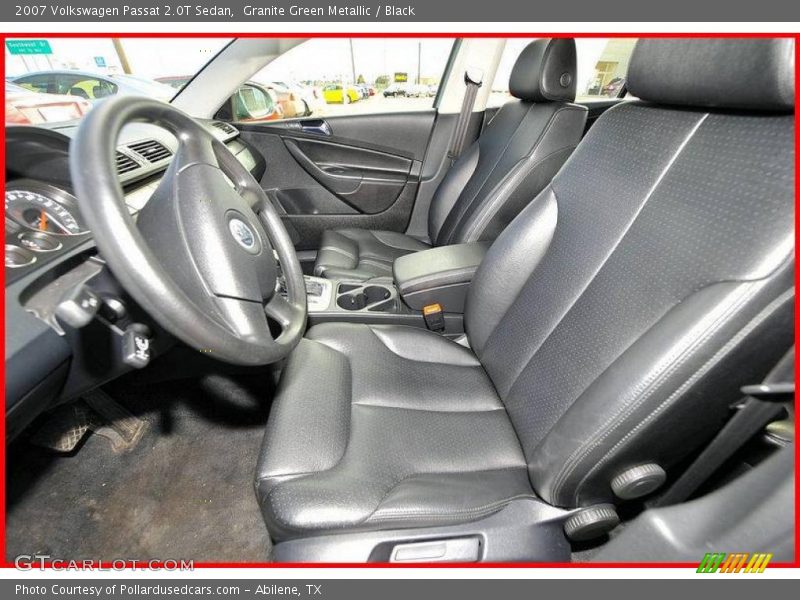 Granite Green Metallic / Black 2007 Volkswagen Passat 2.0T Sedan
