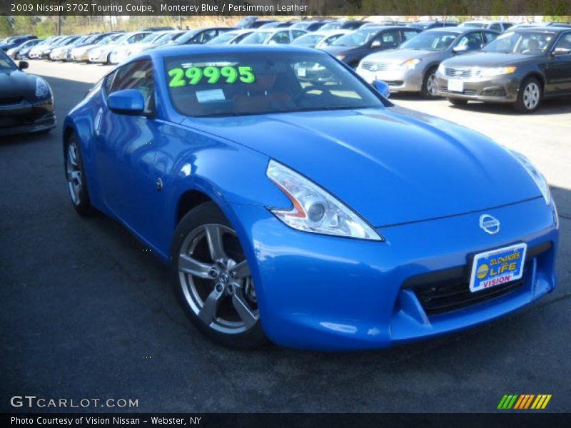 Monterey Blue / Persimmon Leather 2009 Nissan 370Z Touring Coupe