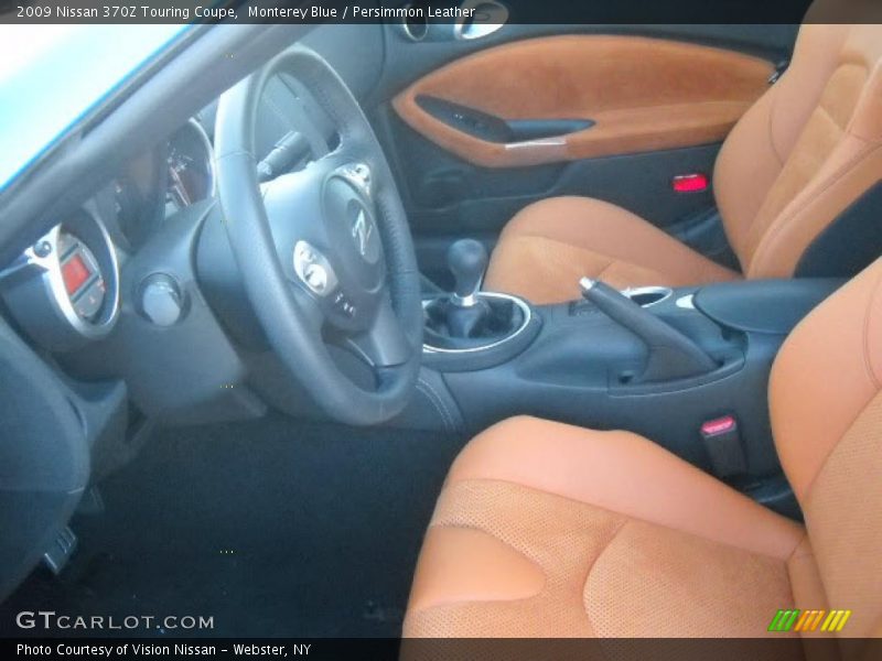 Monterey Blue / Persimmon Leather 2009 Nissan 370Z Touring Coupe