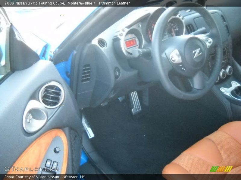 Monterey Blue / Persimmon Leather 2009 Nissan 370Z Touring Coupe