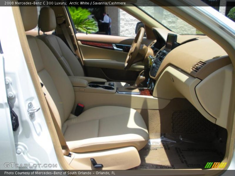 Arctic White / Savanna/Cashmere 2008 Mercedes-Benz C 300 Luxury