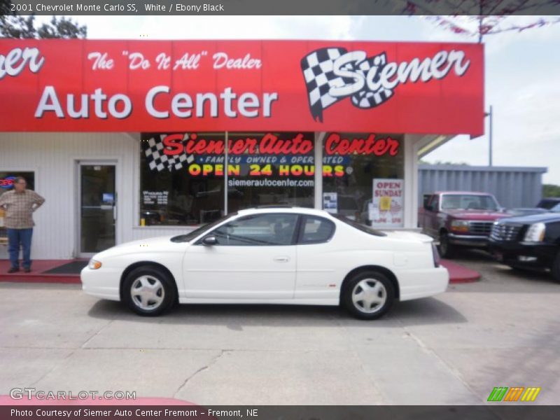 White / Ebony Black 2001 Chevrolet Monte Carlo SS
