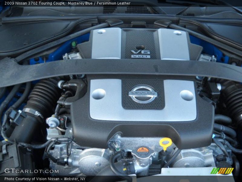 Monterey Blue / Persimmon Leather 2009 Nissan 370Z Touring Coupe