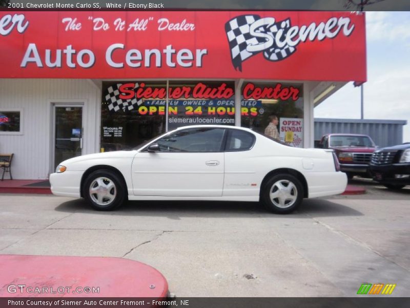White / Ebony Black 2001 Chevrolet Monte Carlo SS