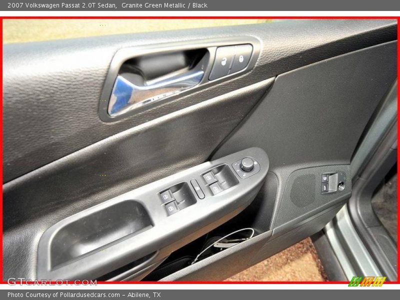 Granite Green Metallic / Black 2007 Volkswagen Passat 2.0T Sedan
