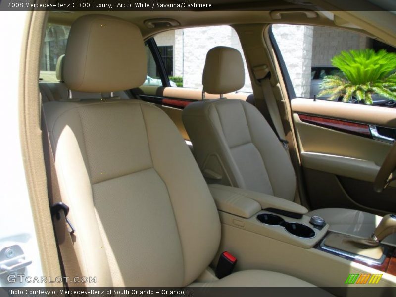 Arctic White / Savanna/Cashmere 2008 Mercedes-Benz C 300 Luxury