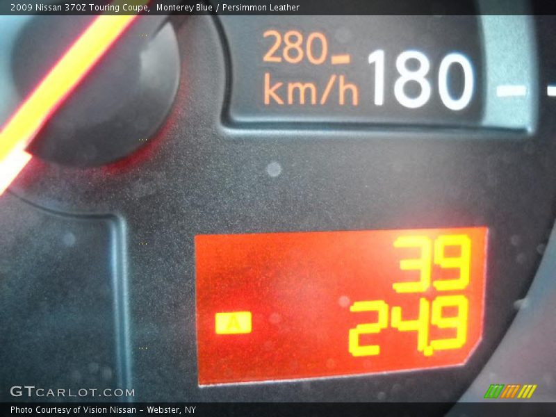 Monterey Blue / Persimmon Leather 2009 Nissan 370Z Touring Coupe