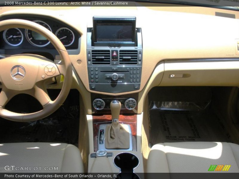 Arctic White / Savanna/Cashmere 2008 Mercedes-Benz C 300 Luxury