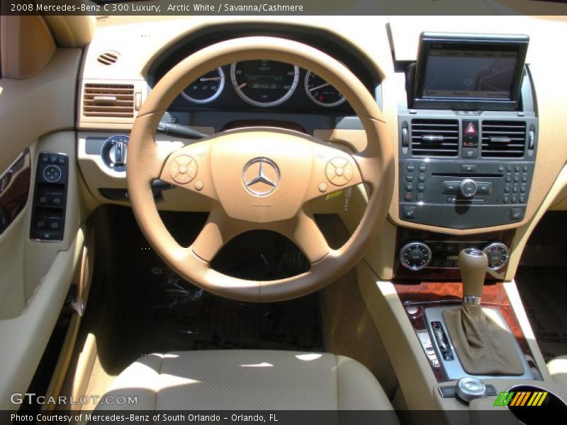 Arctic White / Savanna/Cashmere 2008 Mercedes-Benz C 300 Luxury