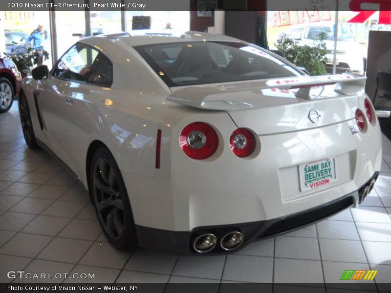 Pearl White / Gray 2010 Nissan GT-R Premium