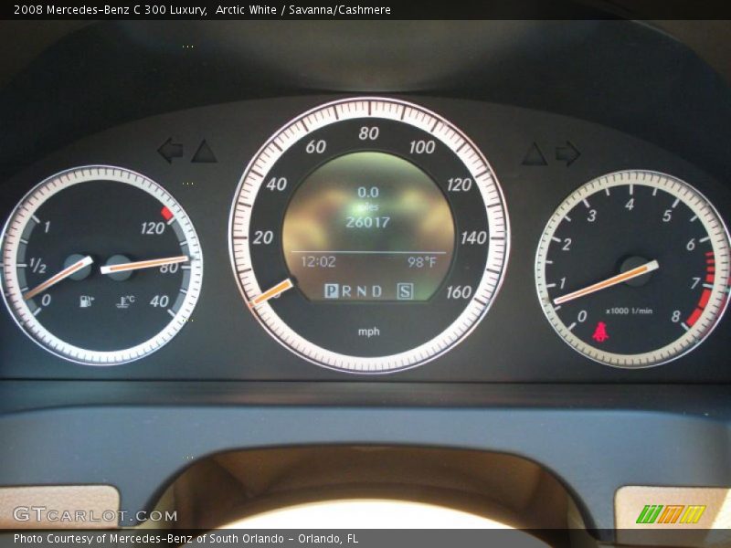 Arctic White / Savanna/Cashmere 2008 Mercedes-Benz C 300 Luxury