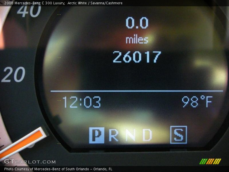 Arctic White / Savanna/Cashmere 2008 Mercedes-Benz C 300 Luxury