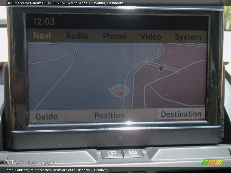 Arctic White / Savanna/Cashmere 2008 Mercedes-Benz C 300 Luxury