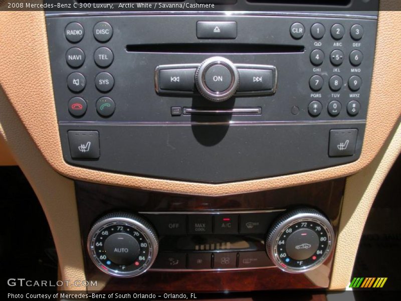 Arctic White / Savanna/Cashmere 2008 Mercedes-Benz C 300 Luxury