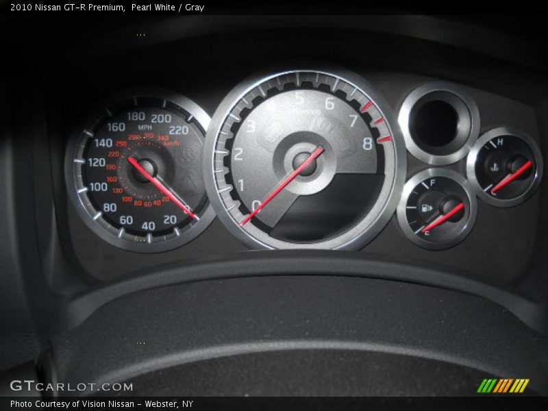 Pearl White / Gray 2010 Nissan GT-R Premium