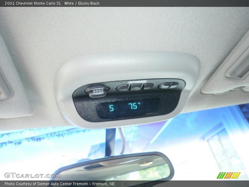 White / Ebony Black 2001 Chevrolet Monte Carlo SS