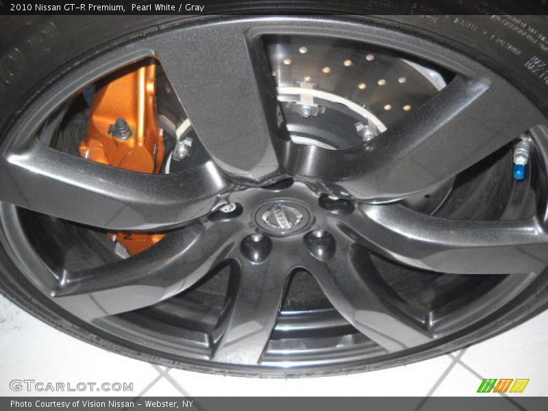 Pearl White / Gray 2010 Nissan GT-R Premium