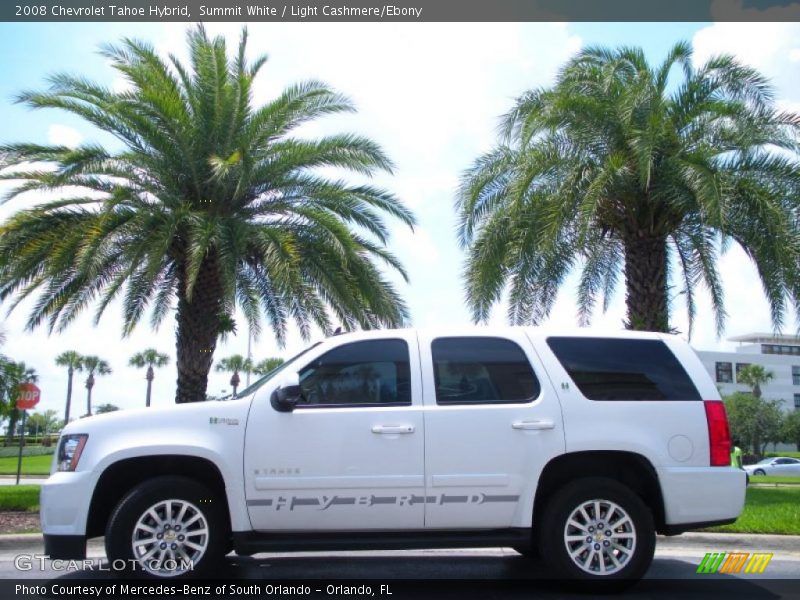 Summit White / Light Cashmere/Ebony 2008 Chevrolet Tahoe Hybrid