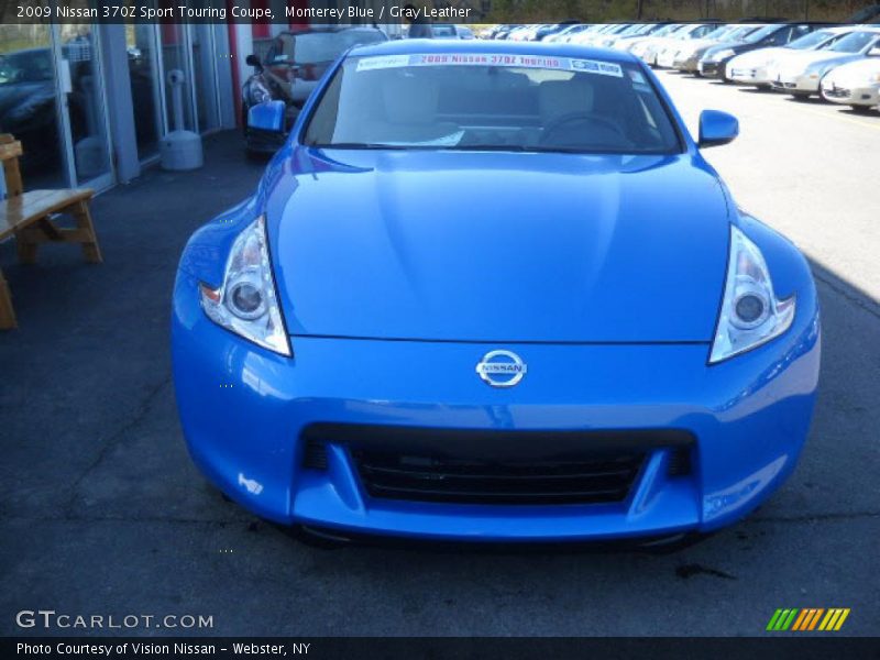 Monterey Blue / Gray Leather 2009 Nissan 370Z Sport Touring Coupe