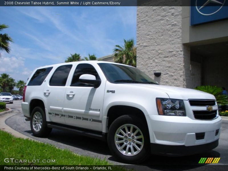 Summit White / Light Cashmere/Ebony 2008 Chevrolet Tahoe Hybrid