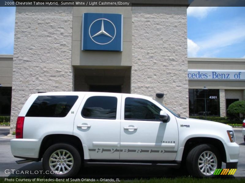 Summit White / Light Cashmere/Ebony 2008 Chevrolet Tahoe Hybrid