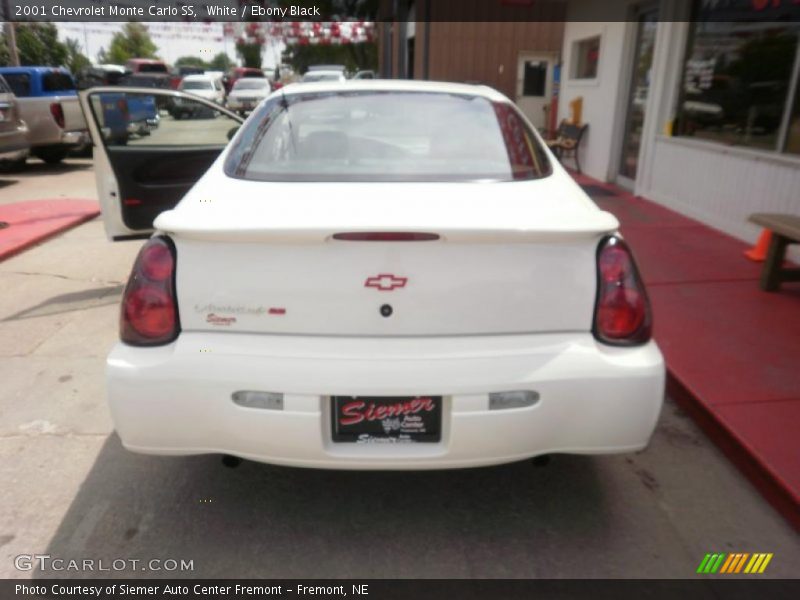 White / Ebony Black 2001 Chevrolet Monte Carlo SS