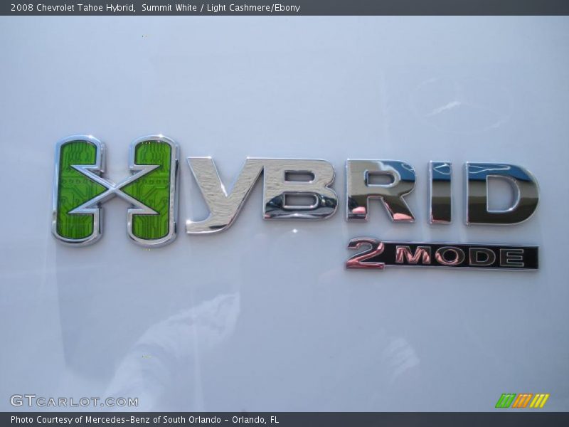 Summit White / Light Cashmere/Ebony 2008 Chevrolet Tahoe Hybrid