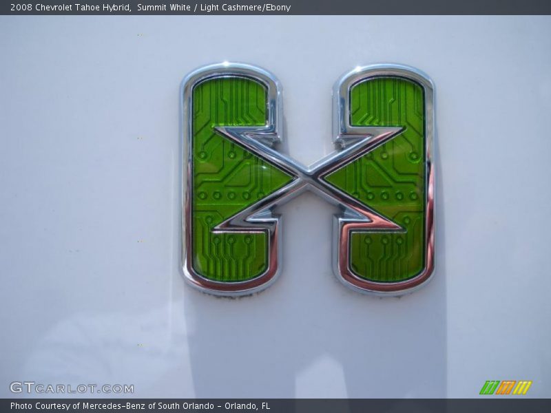 Summit White / Light Cashmere/Ebony 2008 Chevrolet Tahoe Hybrid