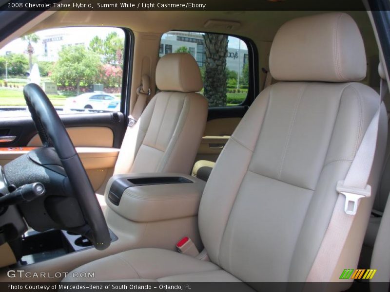 Summit White / Light Cashmere/Ebony 2008 Chevrolet Tahoe Hybrid