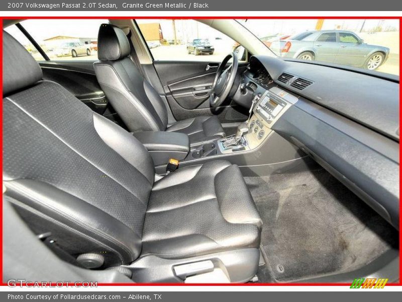 Granite Green Metallic / Black 2007 Volkswagen Passat 2.0T Sedan