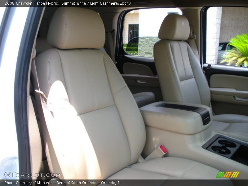 Summit White / Light Cashmere/Ebony 2008 Chevrolet Tahoe Hybrid