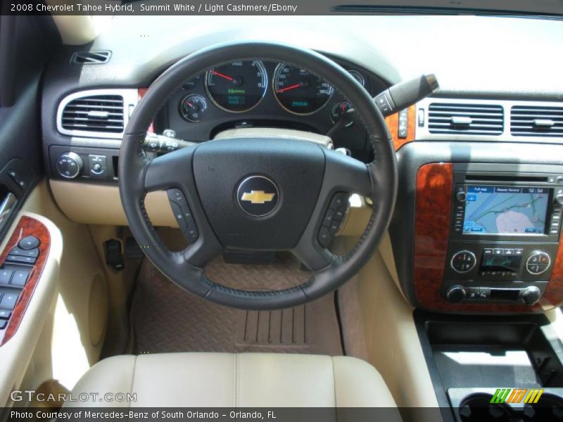 Summit White / Light Cashmere/Ebony 2008 Chevrolet Tahoe Hybrid