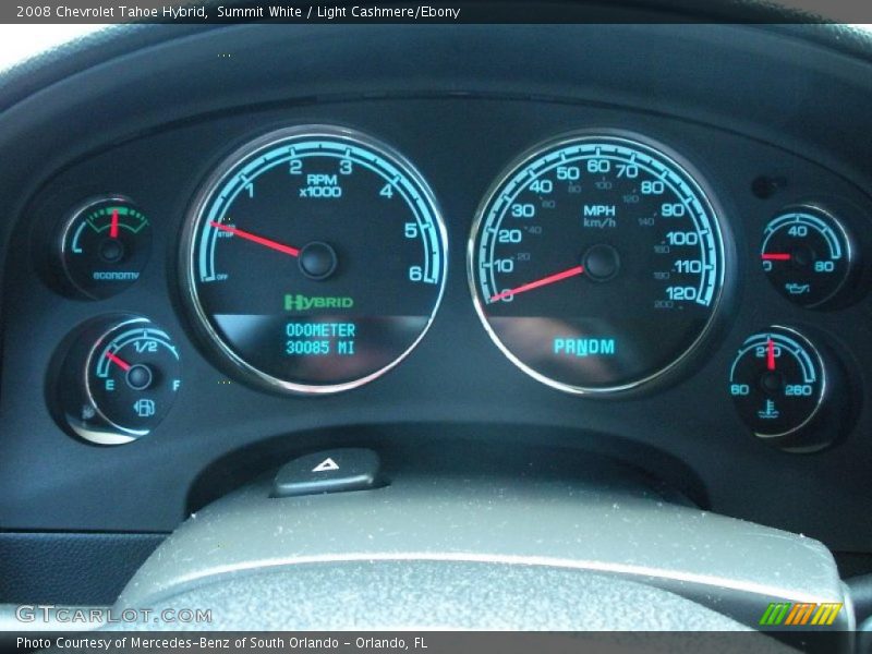 Summit White / Light Cashmere/Ebony 2008 Chevrolet Tahoe Hybrid