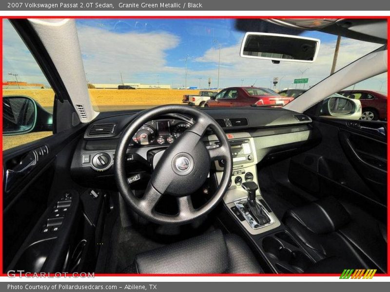 Granite Green Metallic / Black 2007 Volkswagen Passat 2.0T Sedan