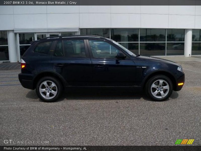 Monaco Blue Metallic / Grey 2007 BMW X3 3.0si