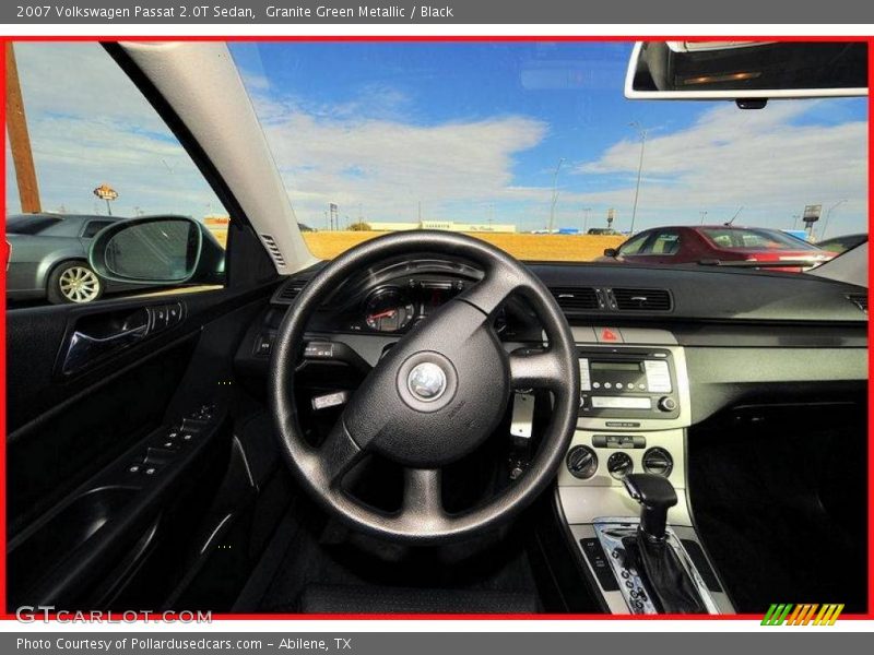 Granite Green Metallic / Black 2007 Volkswagen Passat 2.0T Sedan