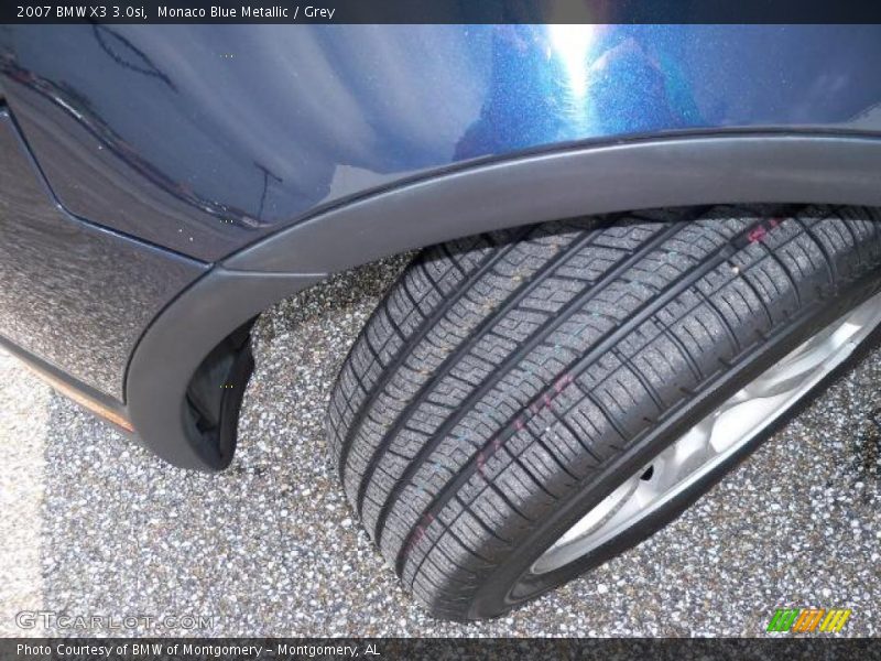 Monaco Blue Metallic / Grey 2007 BMW X3 3.0si