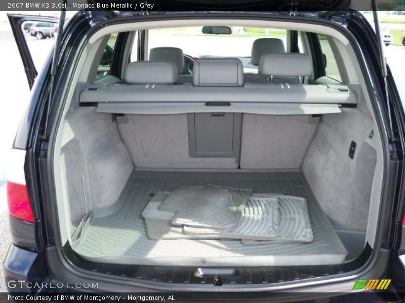 Monaco Blue Metallic / Grey 2007 BMW X3 3.0si