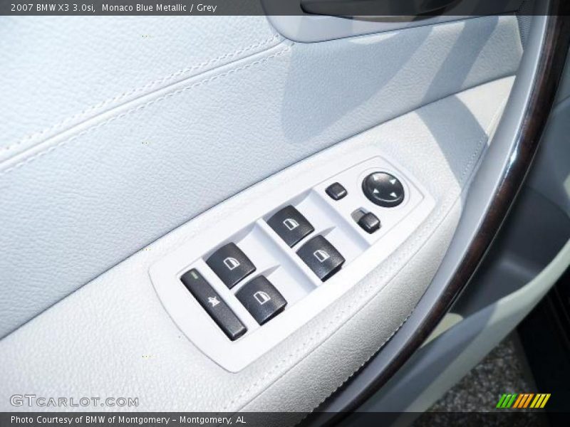 Monaco Blue Metallic / Grey 2007 BMW X3 3.0si
