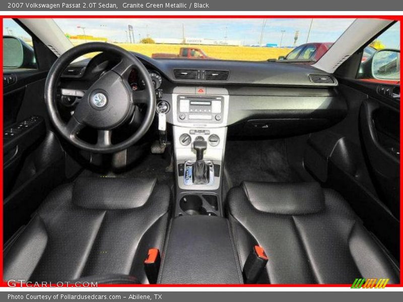 Granite Green Metallic / Black 2007 Volkswagen Passat 2.0T Sedan