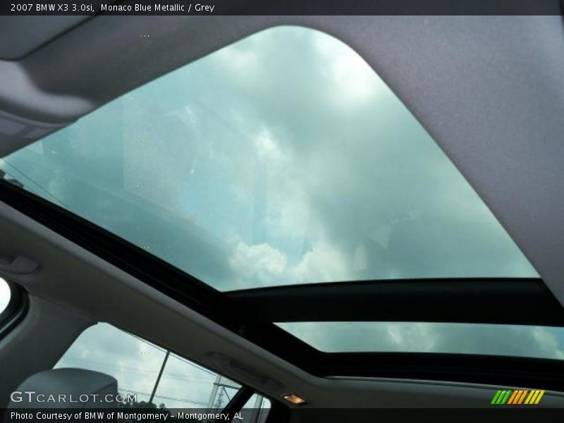 Monaco Blue Metallic / Grey 2007 BMW X3 3.0si