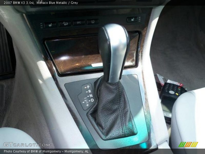Monaco Blue Metallic / Grey 2007 BMW X3 3.0si