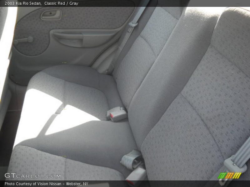 Classic Red / Gray 2003 Kia Rio Sedan