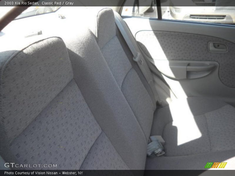 Classic Red / Gray 2003 Kia Rio Sedan