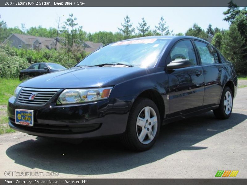 Deep Blue / Gray 2007 Saturn ION 2 Sedan