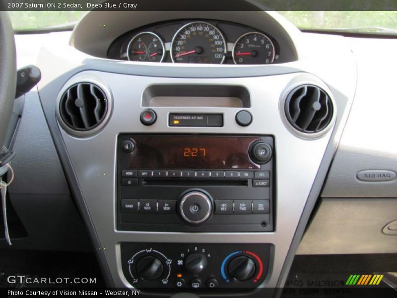 Deep Blue / Gray 2007 Saturn ION 2 Sedan