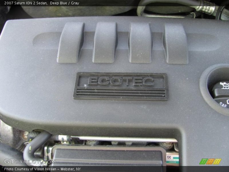 Deep Blue / Gray 2007 Saturn ION 2 Sedan